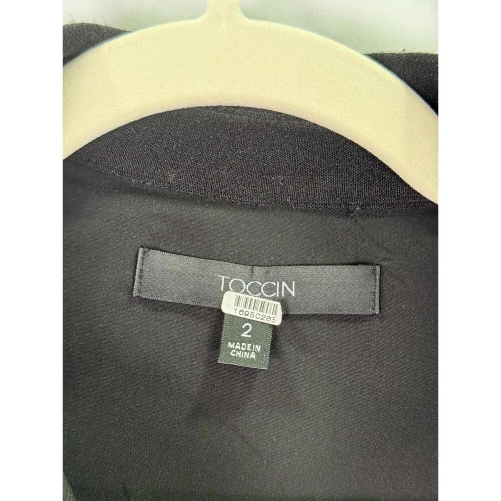 Toccin Valerie Long Sleeve Dress Size 2 Black - Picture 10 of 10